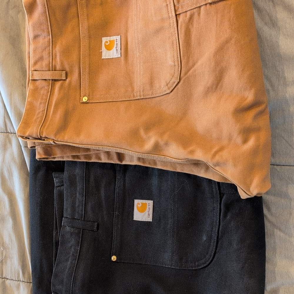 Carhartt Black and Tan Work Pants